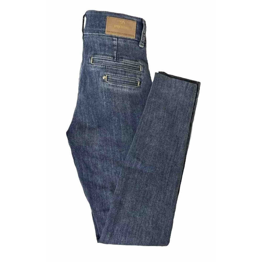 NWT Mos Mosh Blake Skinny Fit High Rise Jeans Size 24  Blue‎ Stretch Denim